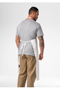 Deane Cotton Bib Apron - white