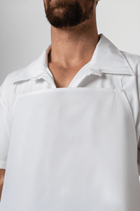 Deane Cotton Bib Apron - white