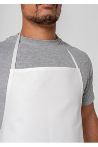 Deane Cotton Bib Apron - white