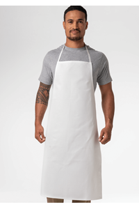 Deane Cotton Bib Apron - white