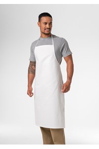Deane Cotton Bib Apron - white