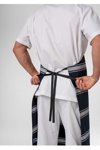 Stripe Bib Apron - navy/white