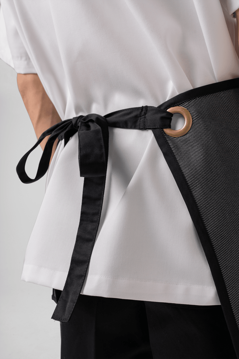 Reversible Half Apron - black