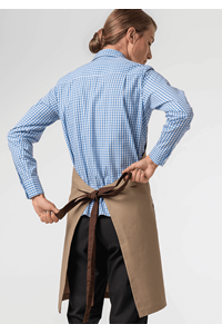 Adaptable Canvas Bib Apron - latte