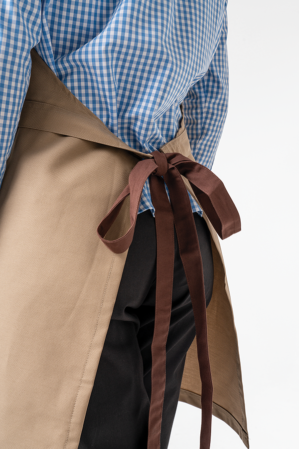 Adaptable Canvas Bib Apron - latte