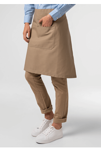 Adaptable Canvas Bib Apron - latte