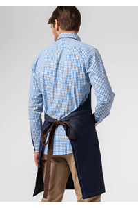 Adaptable Denim Bib Apron - indigo
