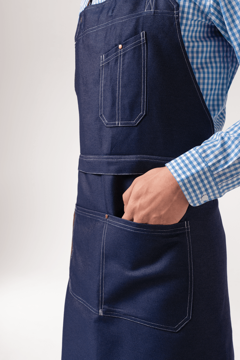 Adaptable Denim Bib Apron