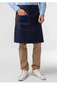Adaptable Denim Bib Apron - indigo