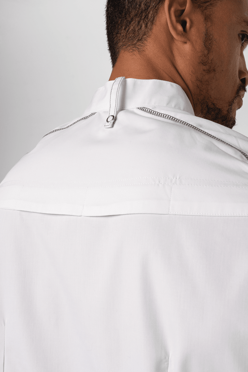 Flex Long Sleeve Chef Jacket - white