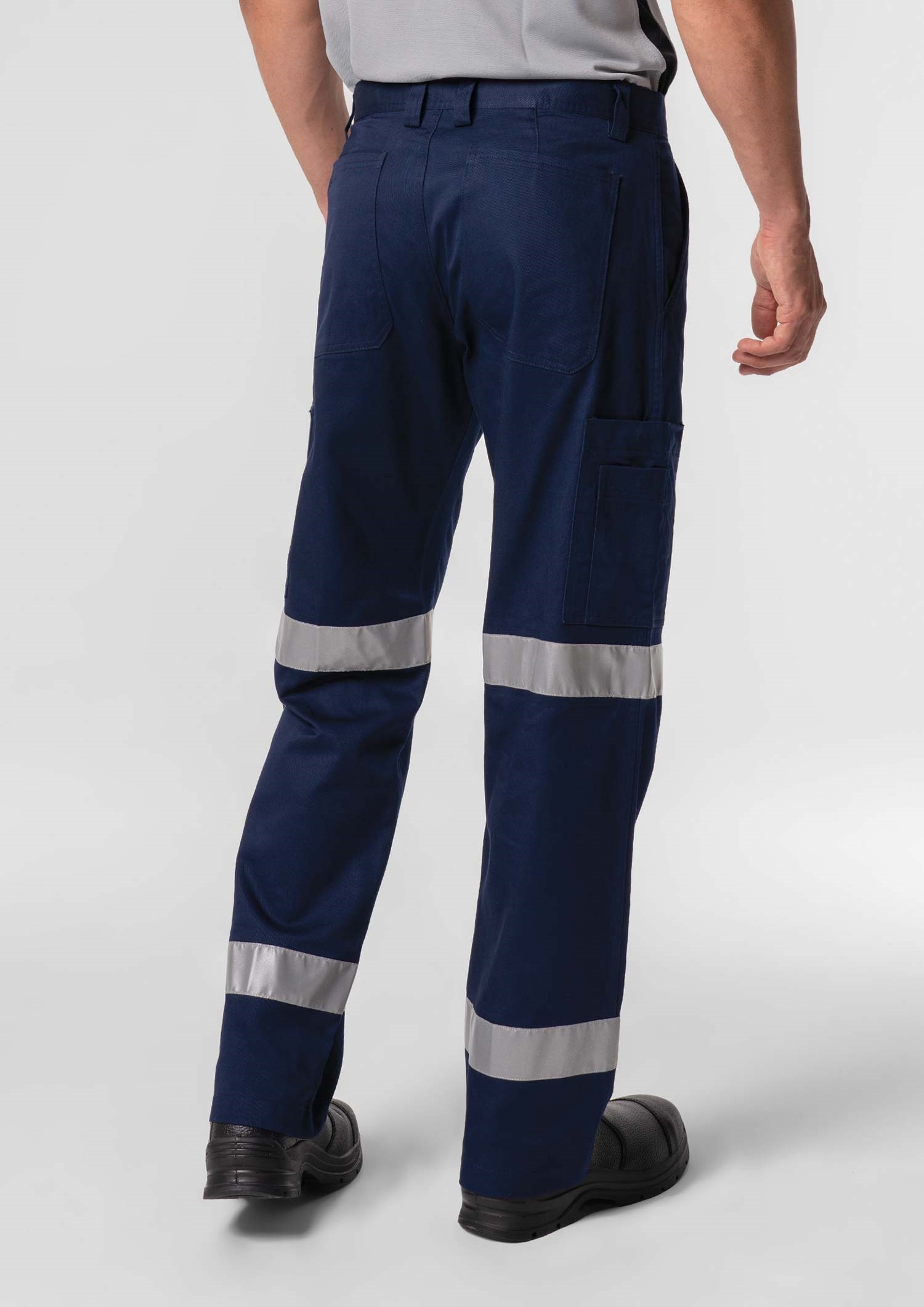 Stability Men's Cotton Cargo Taped Pant - navy