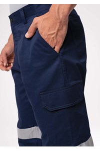 Stability Men's Cotton Cargo Taped Pant - navy