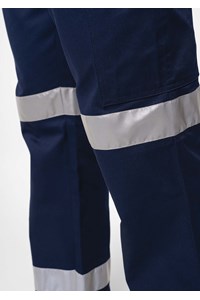 Stability Men's Cotton Cargo Taped Pant - navy