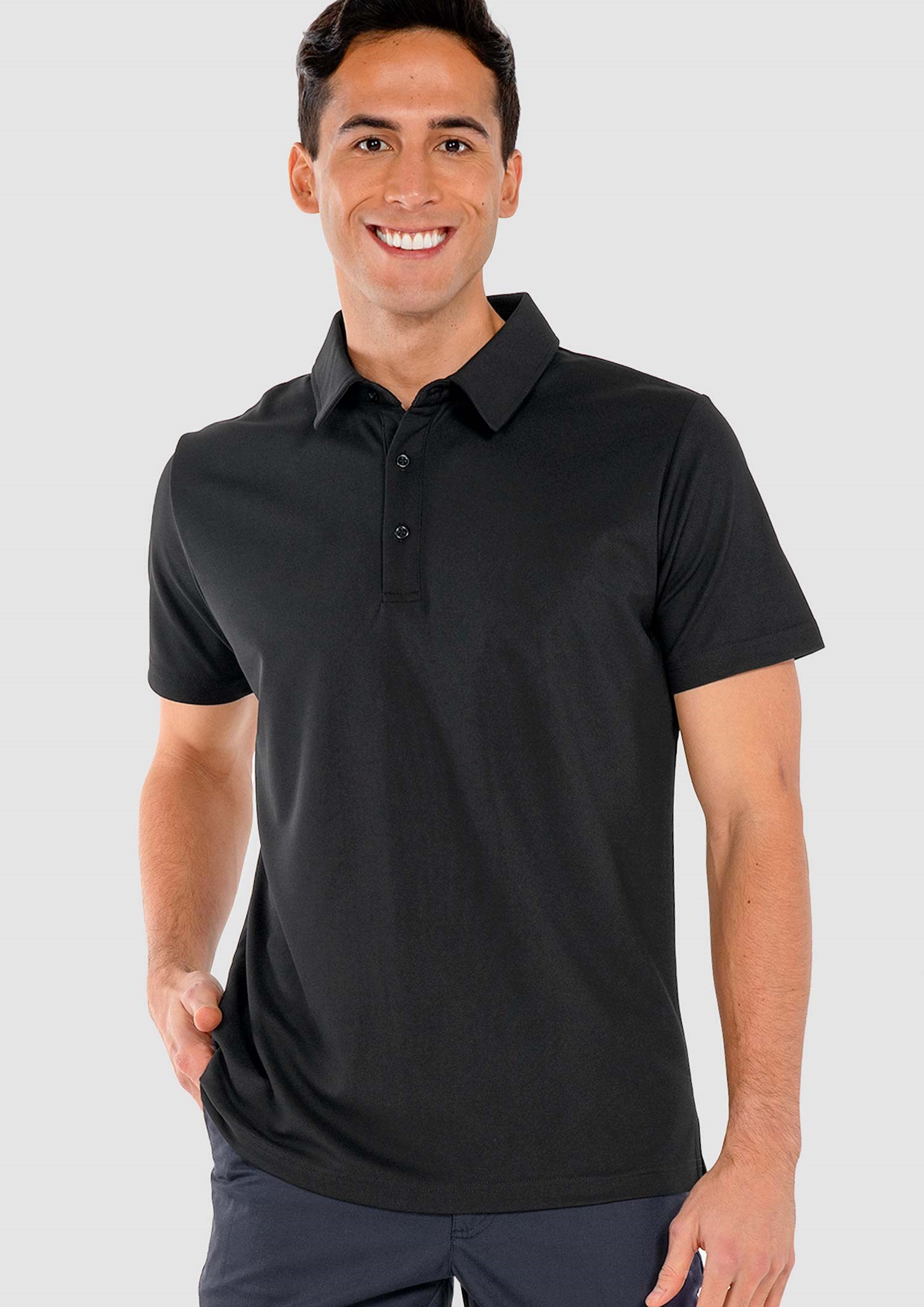 Brooklyn Men's Polo - black