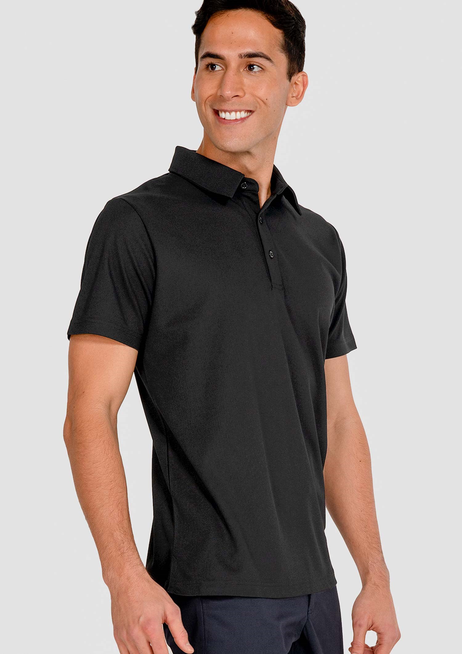 Brooklyn Men's Polo - black