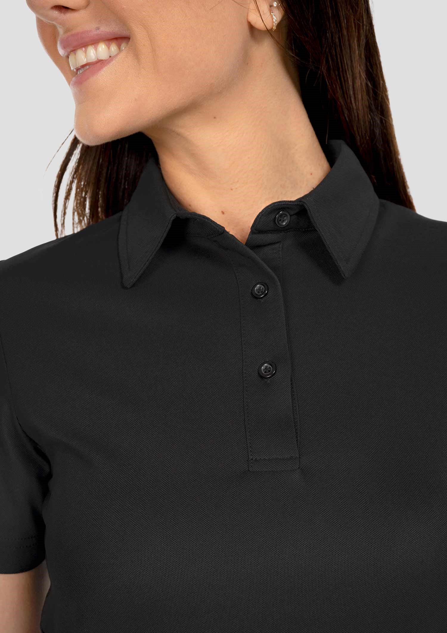 Brooklyn Women's Polo - black