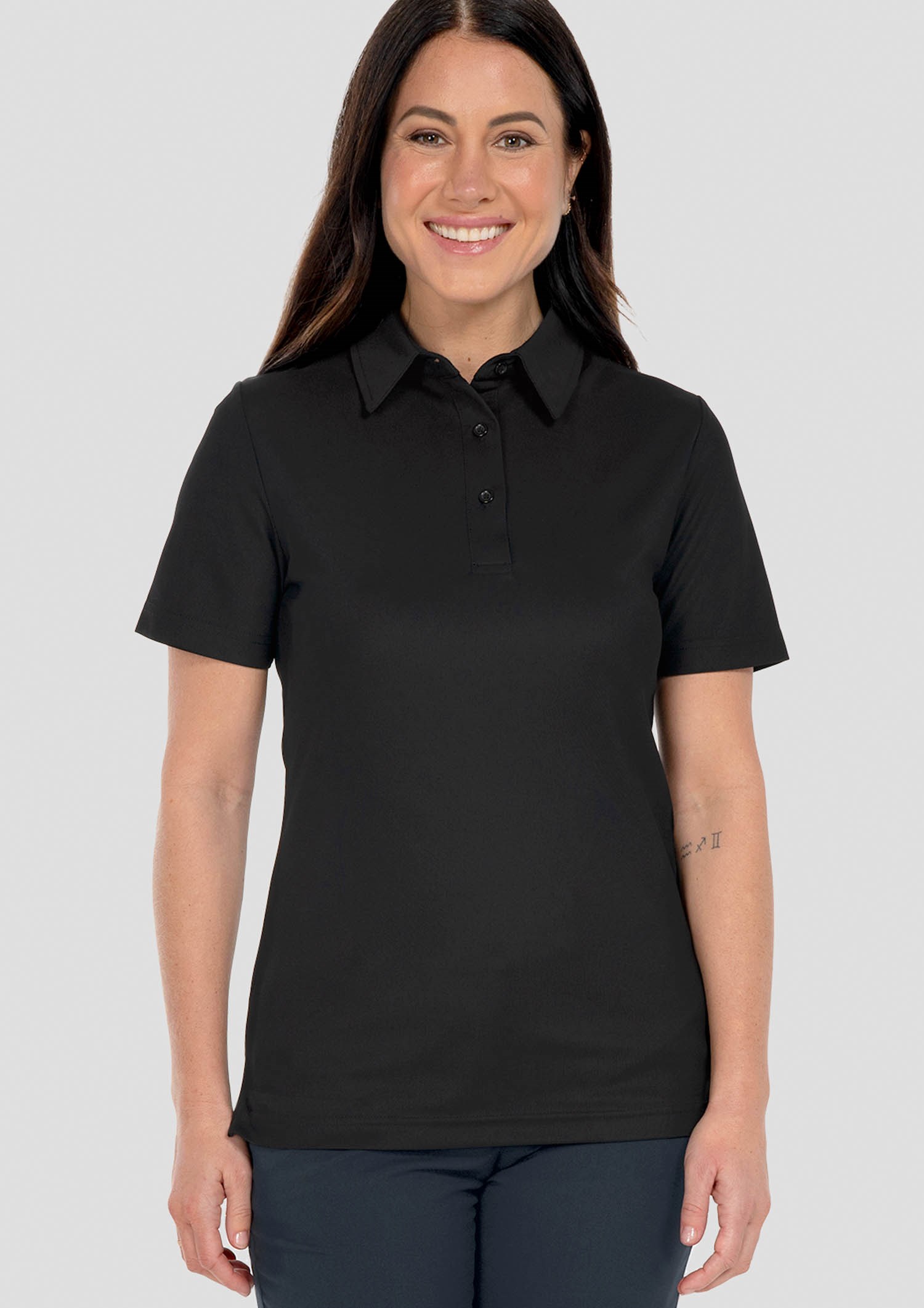 Brooklyn Women's Polo - black