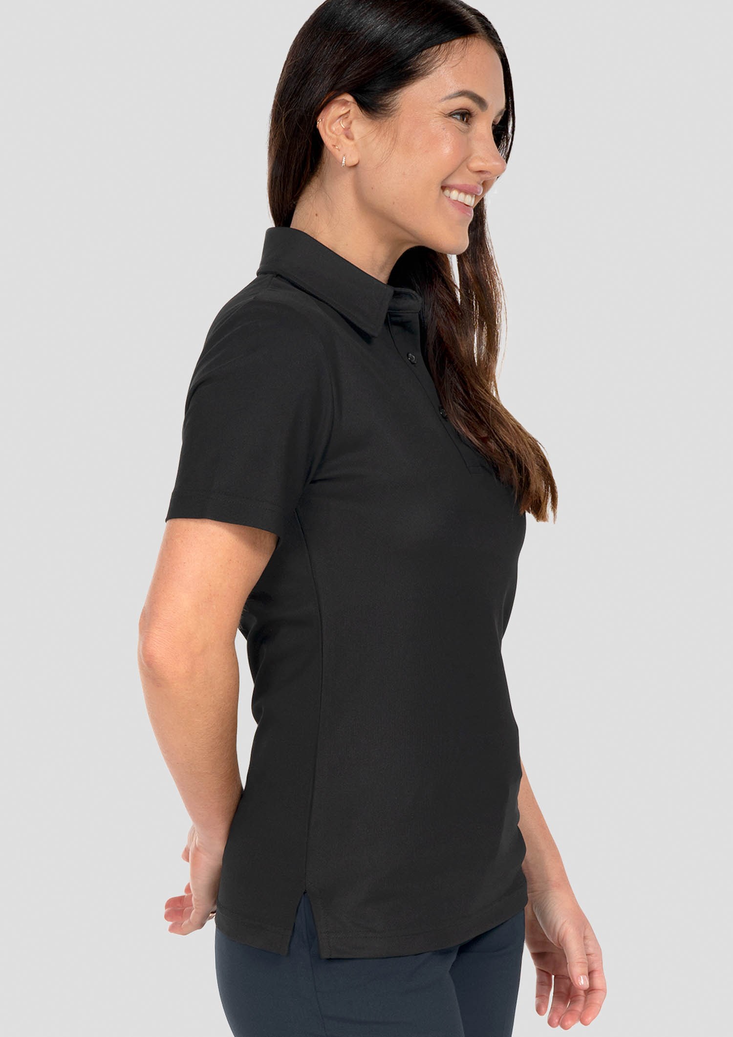 Brooklyn Women's Polo - black