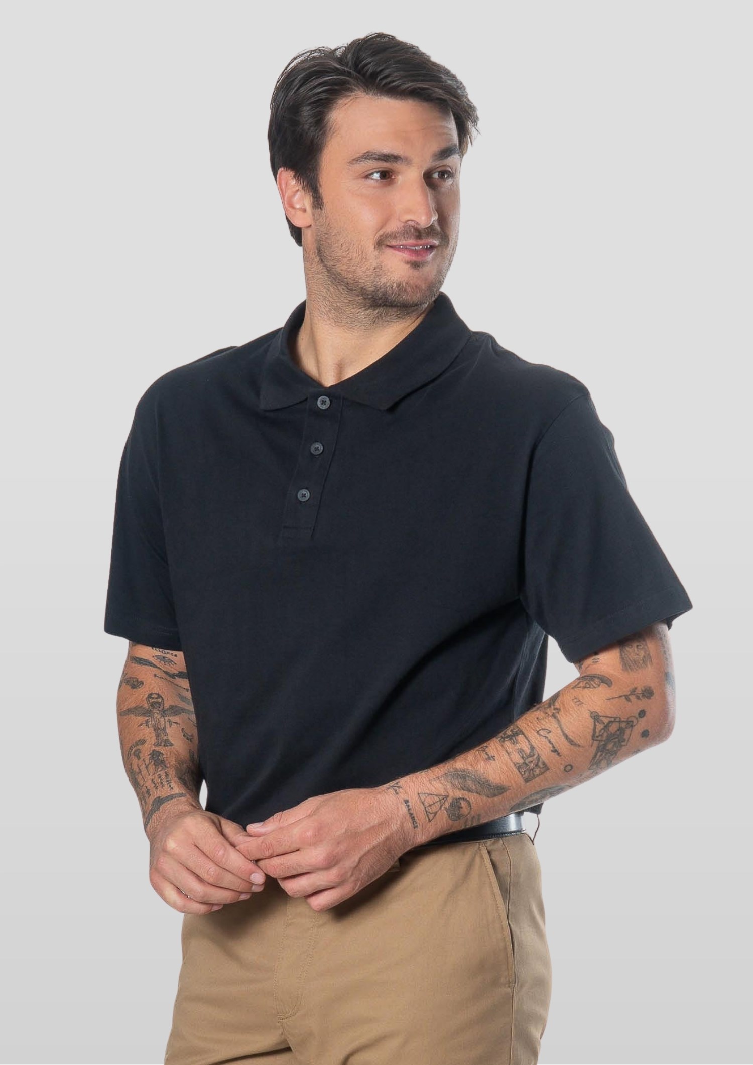 Ice Men's Polo - black