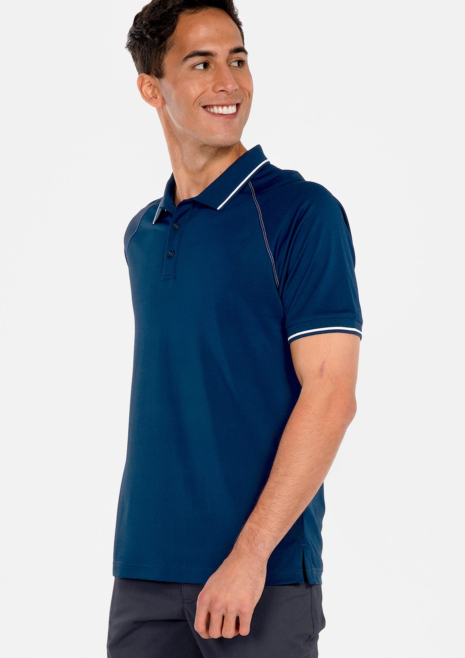 Forest Men's Polo - navy/white