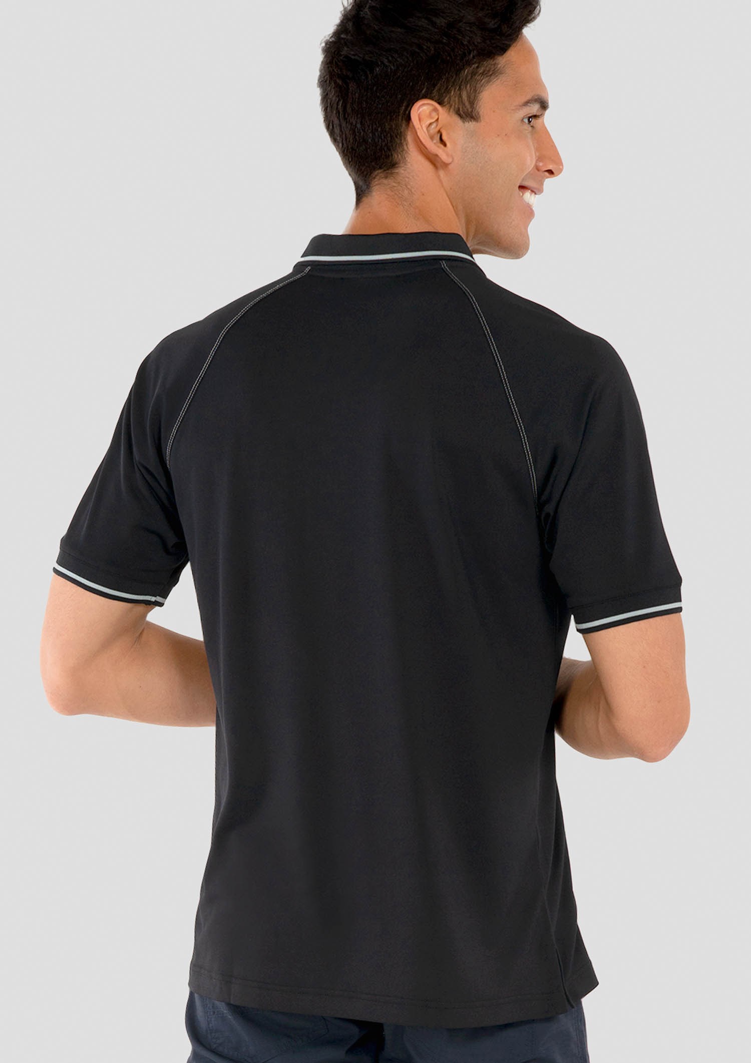 Forest Men's Polo - black/silver