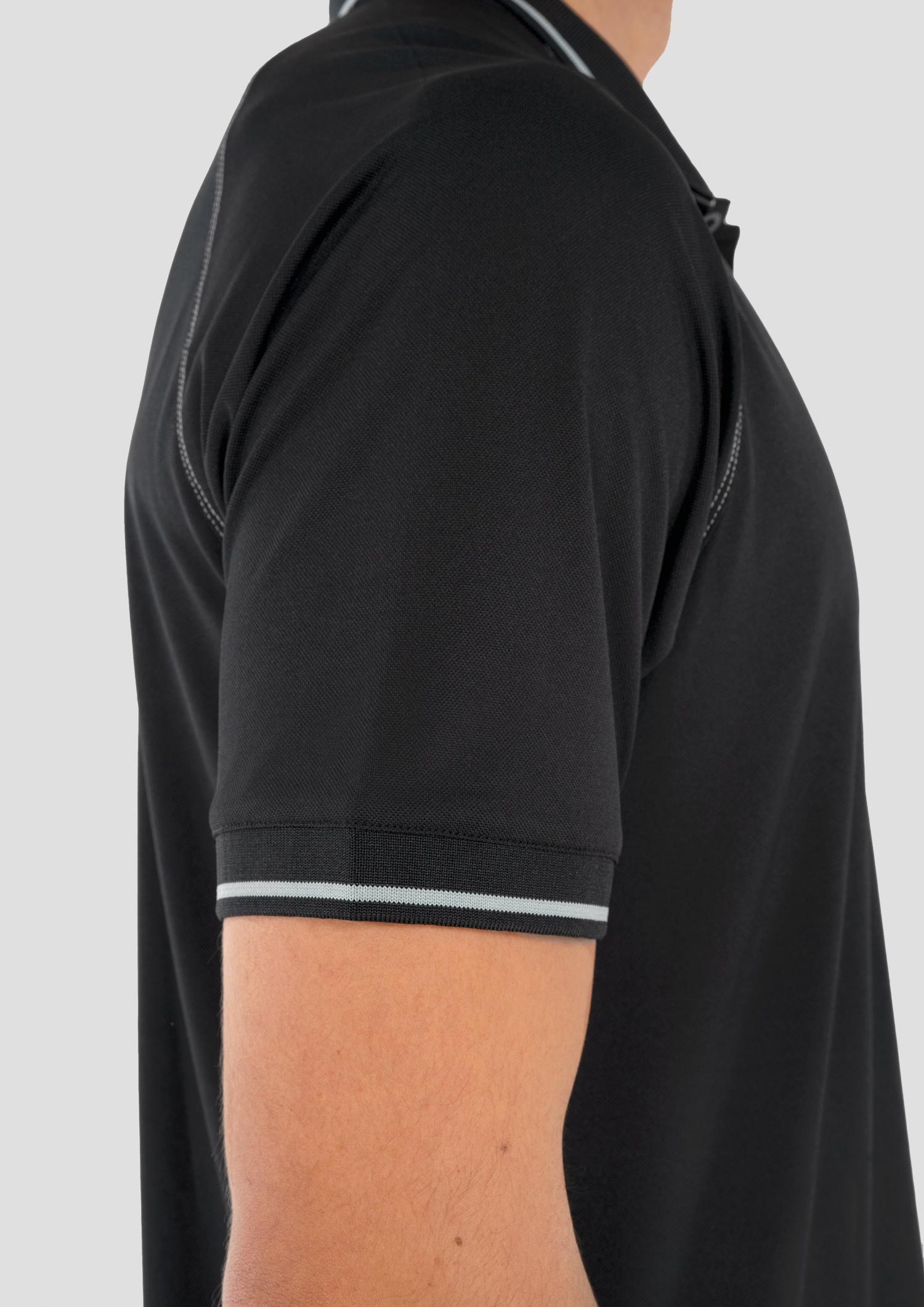 Forest Men's Polo - black/silver