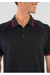 Forest Men's Polo - black/red
