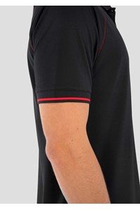 Forest Men's Polo - black/red