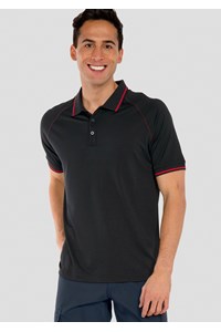 Forest Men's Polo - black/red