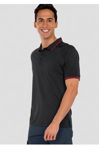 Forest Men's Polo - black/red