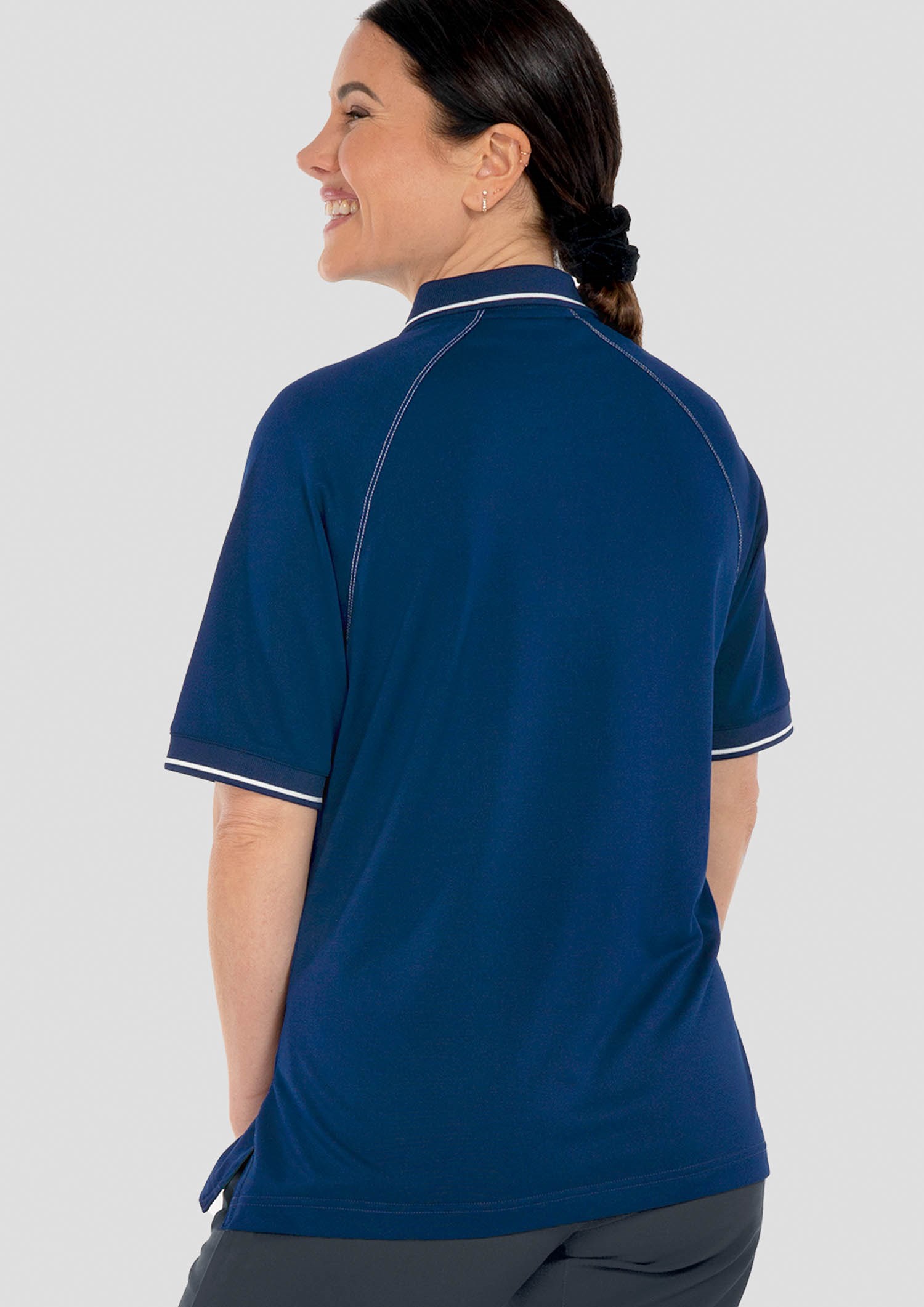 Forest Women's Polo - navy/white