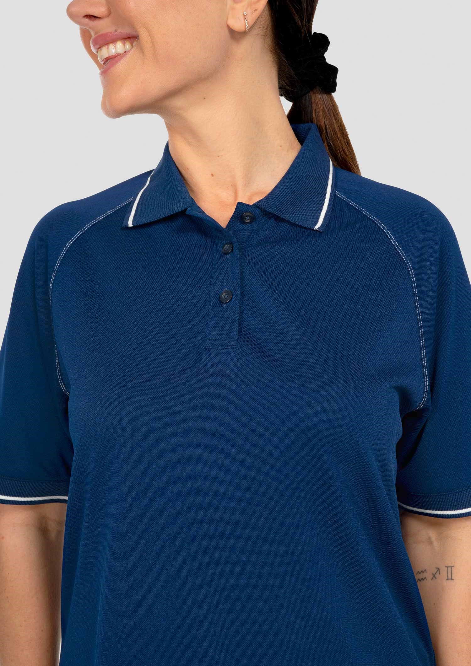 Forest Women's Polo - navy/white