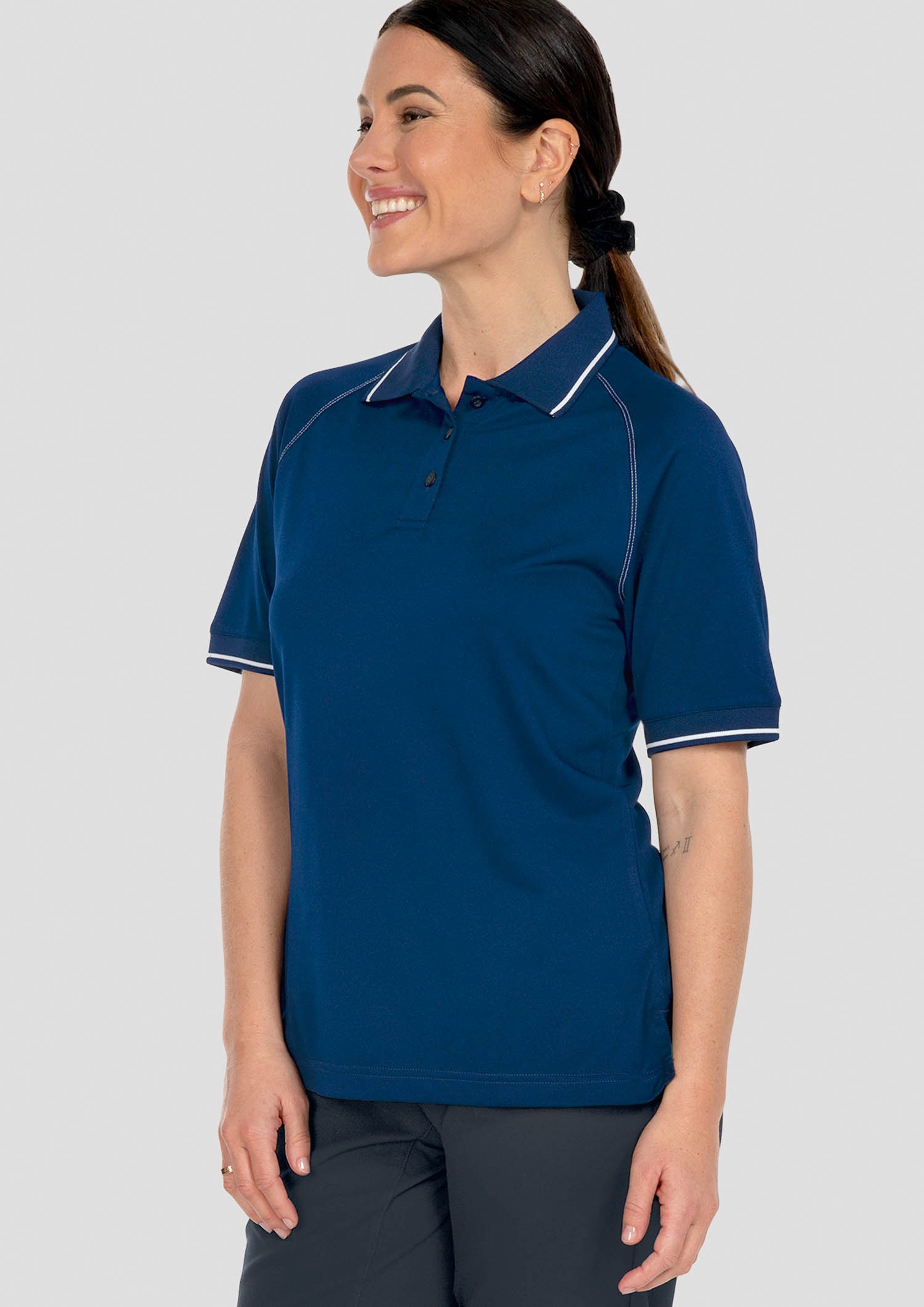 Forest Women's Polo - navy/white