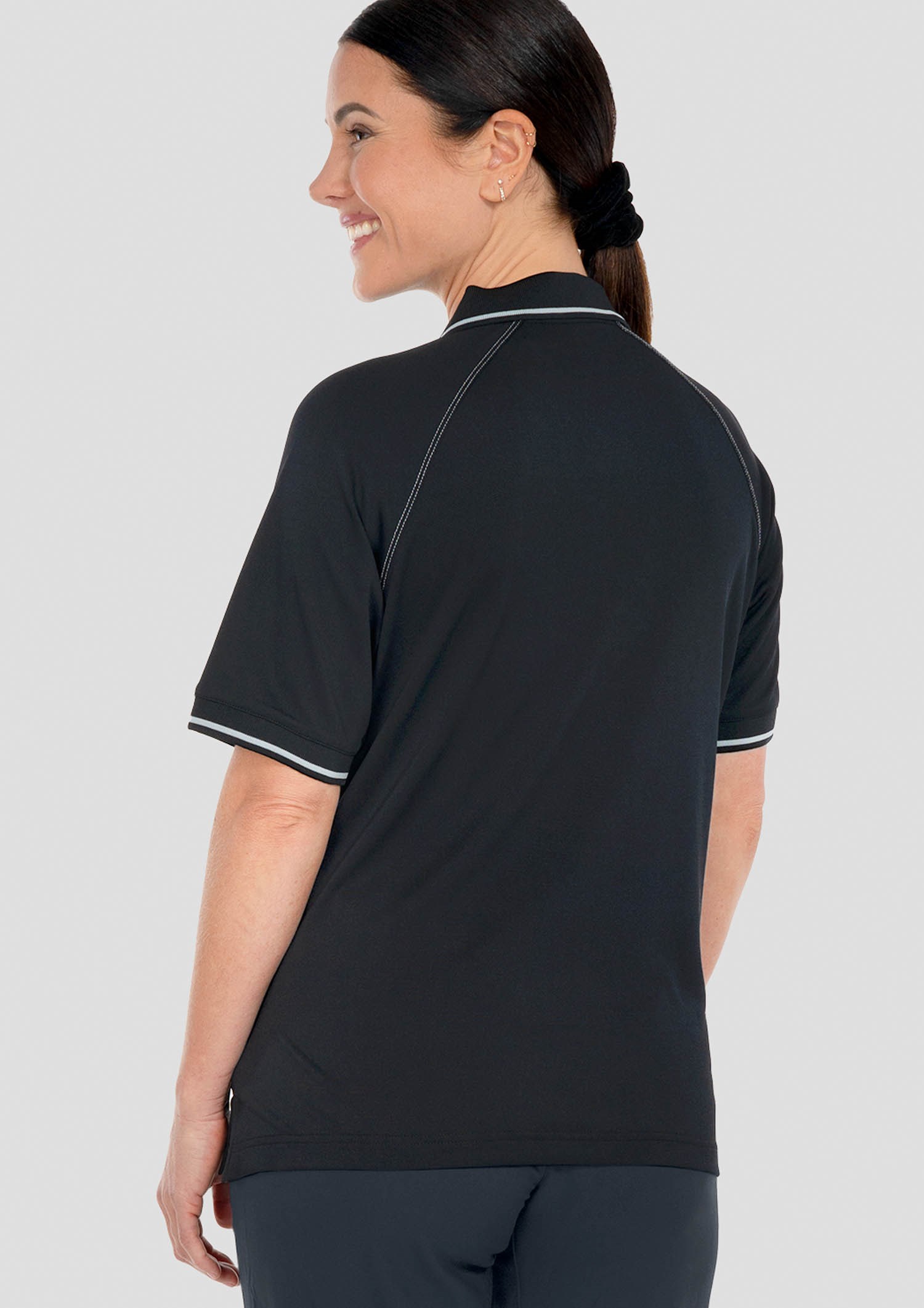 Forest Women's Polo - black/silver