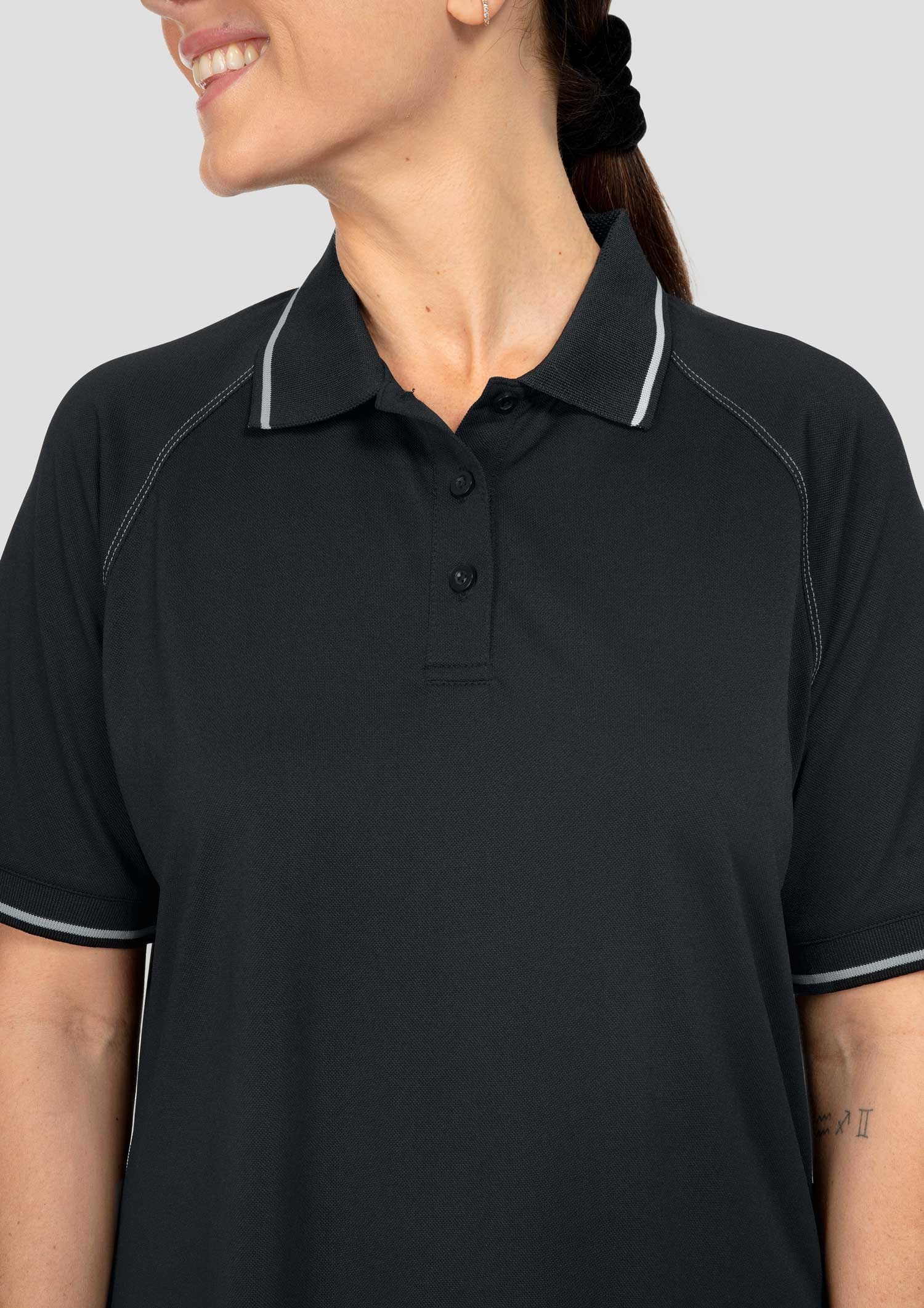 Forest Women's Polo - black/silver