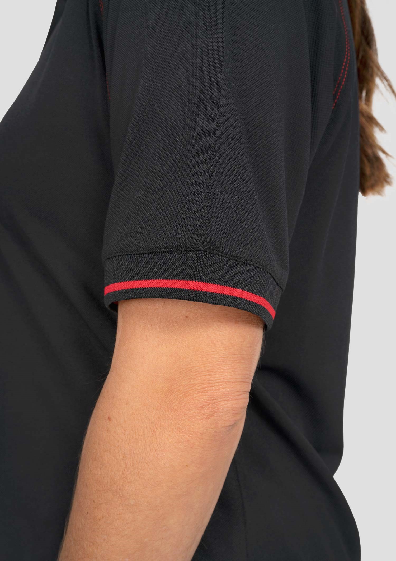 Forest Women's Polo - black/red