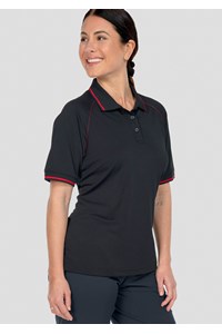 Forest Women's Polo - black/red