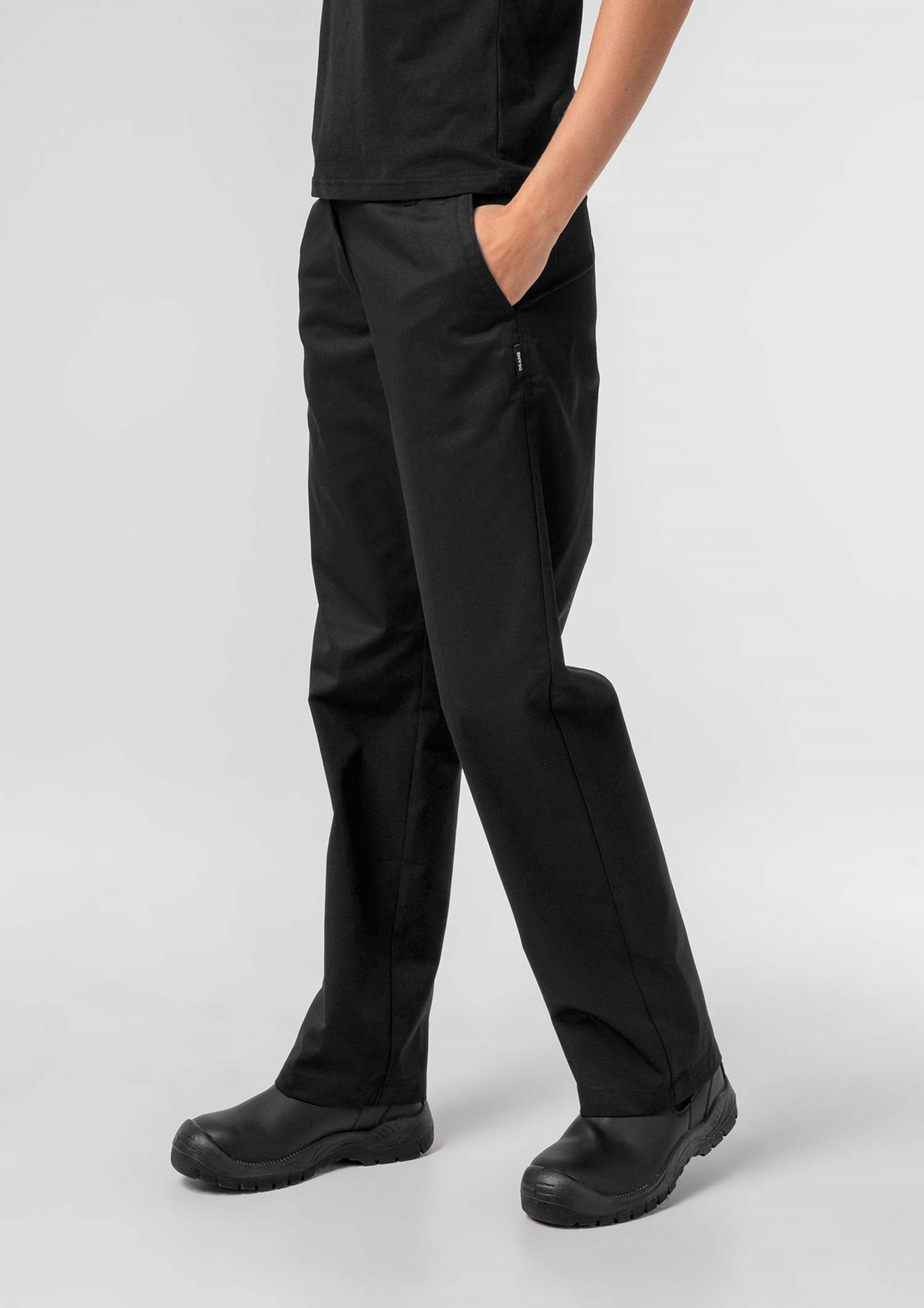 Stamina Women's Flat Front Pant - black