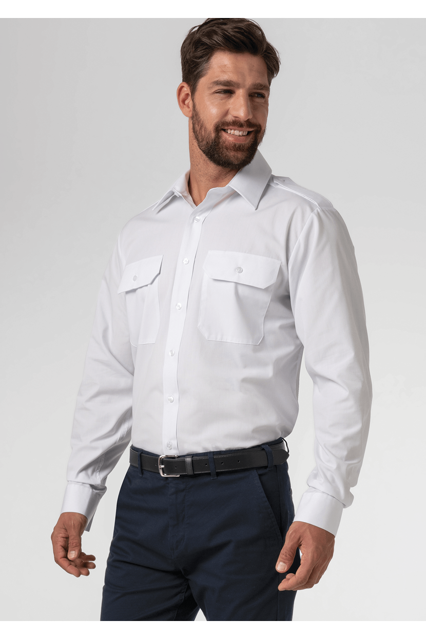Men's Long Sleeve Epaulette Shirt