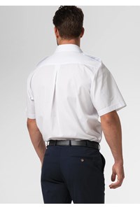 Men's Short Sleeve Epaulette Shirt - white