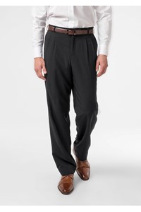 Marco Men's Twin Pleat Trouser - black