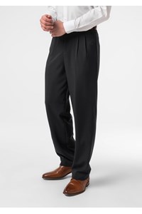 Marco Men's Twin Pleat Trouser - black