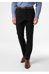 Carlo Men's Flat Front Pant - black