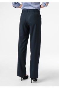Ava Women's Flat Front Pant - navy