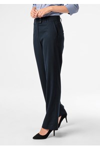 Ava Women's Flat Front Pant - navy
