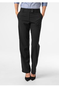 Ava Women's Flat Front Pant - black