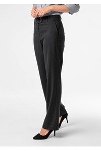 Ava Women's Flat Front Pant - black