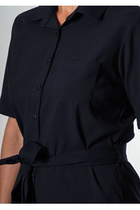 Frankie Shirt Dress - navy