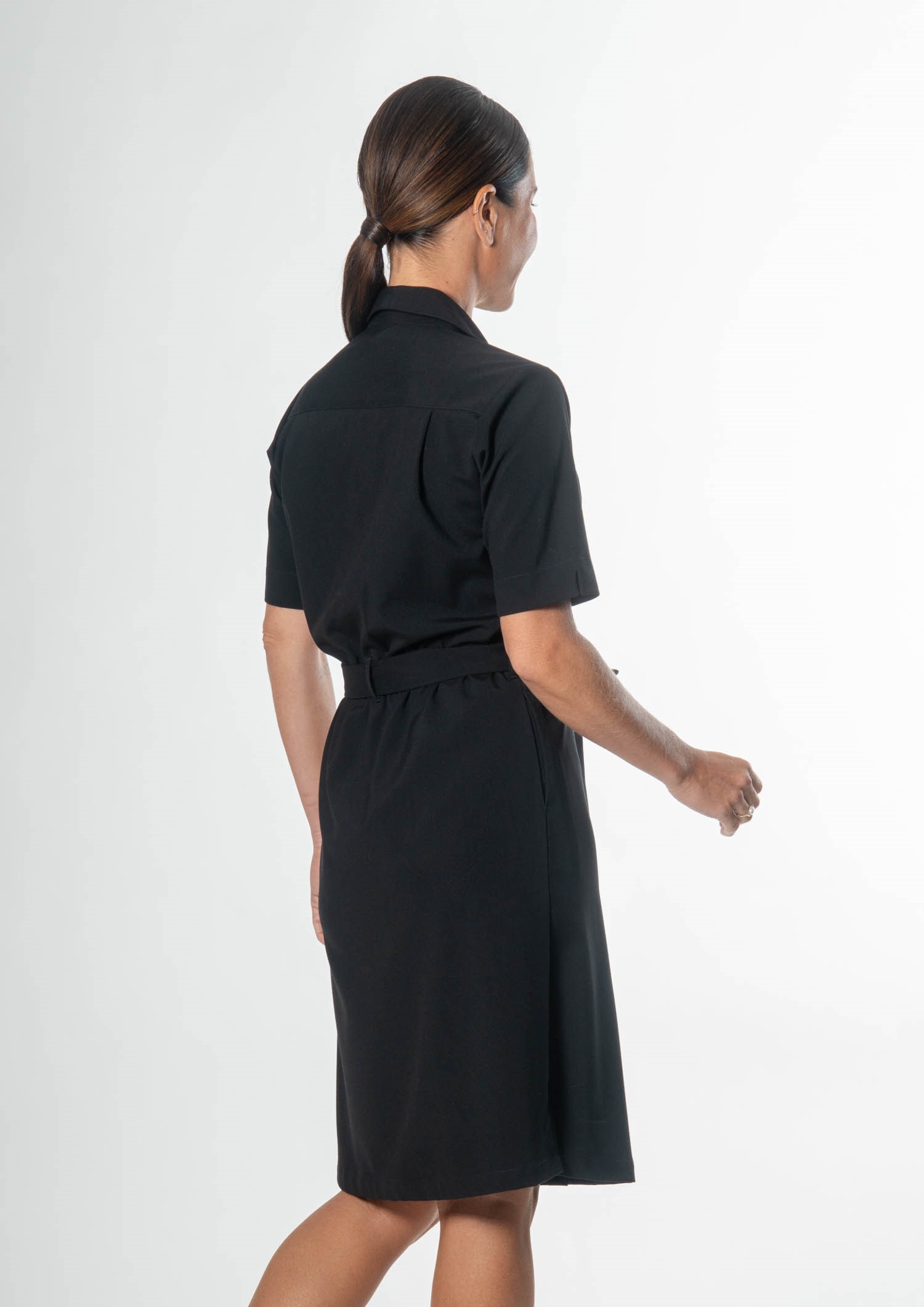Frankie Shirt Dress - black