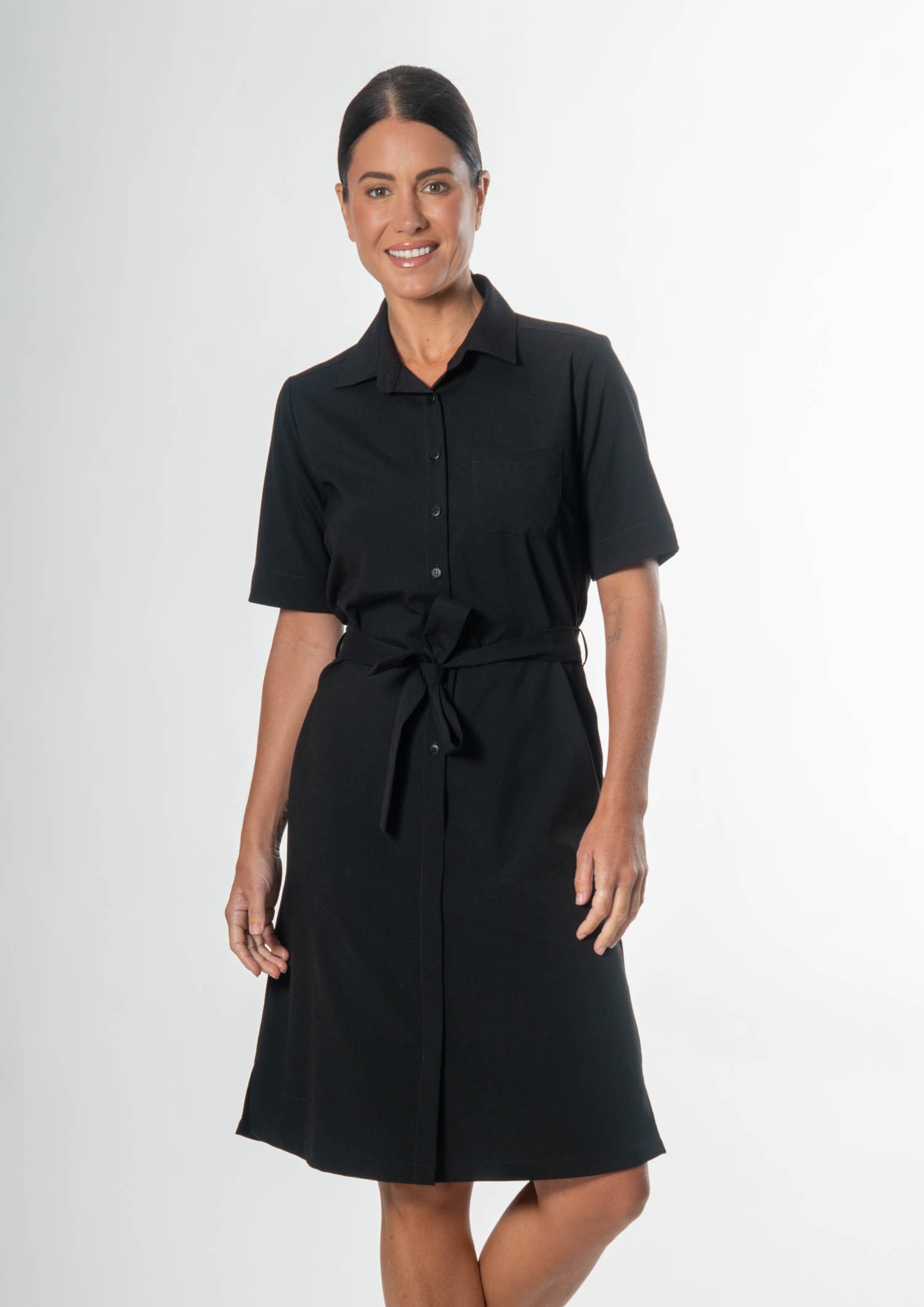Frankie Shirt Dress - black